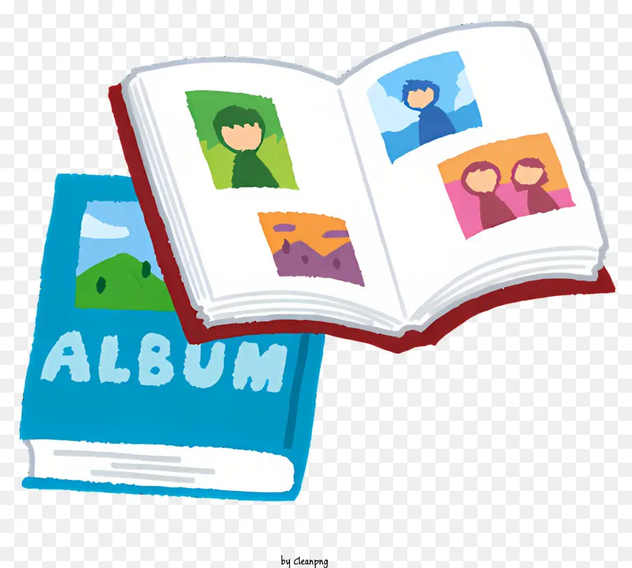 Album Foto Kinderbuch Cartoon Illustration Cover Design rothaariges Kind - Kinderbuch mit Illustrationen von Kindern lesen