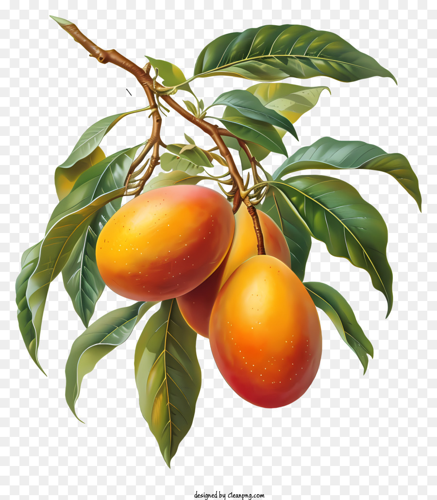 Free Vector | Botanical mango tree illustration