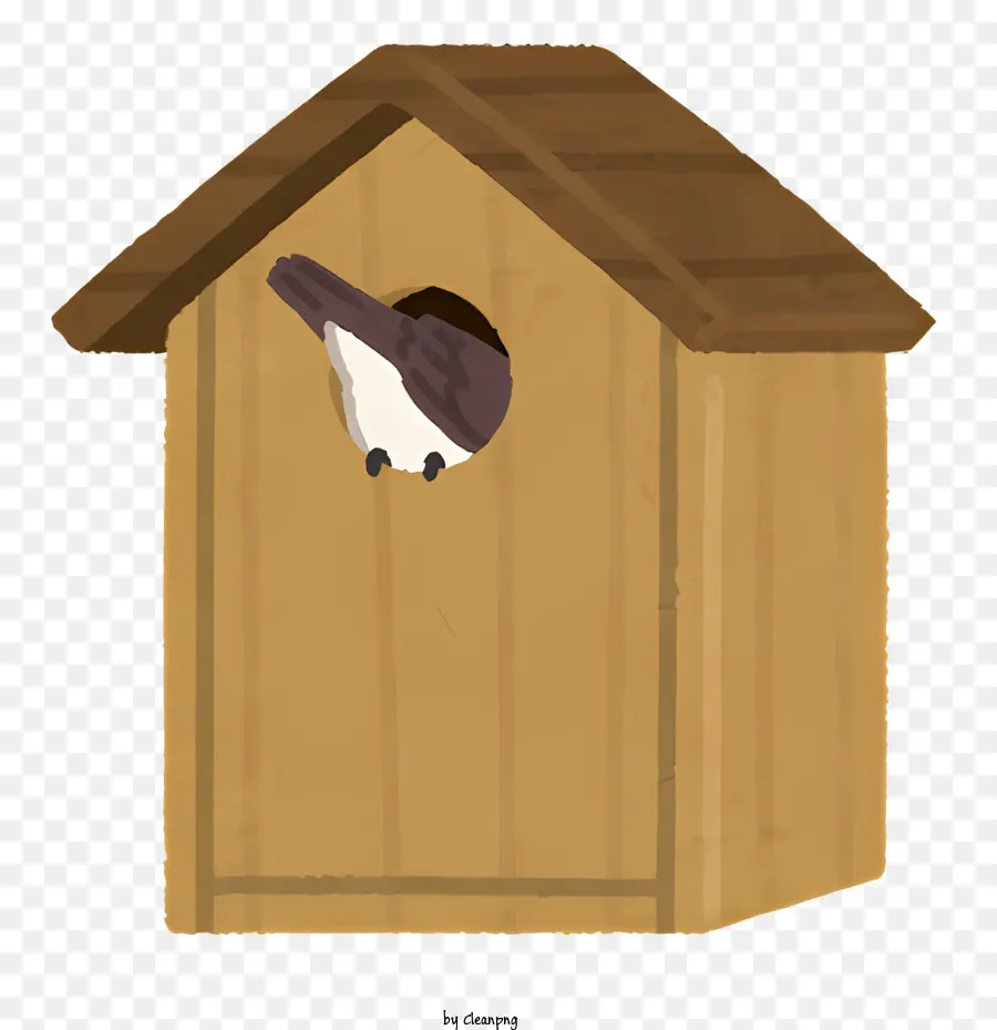 Birdhouse Birdhouse Tardboard Birdhouse Woodhouse Birdhouse DIY Birdhouse - Birdhouse làm bằng bìa cứng và gỗ với chim