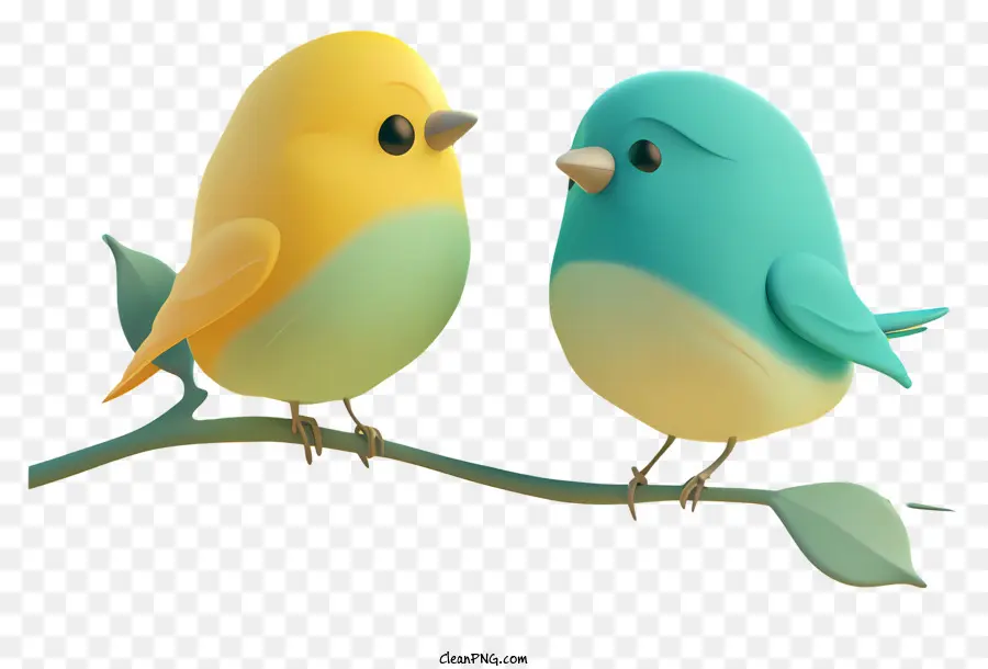 uccelli bluebirds ramo di piuma color blu uccello - Due uccelli dai colori vivaci sul ramo, intimo