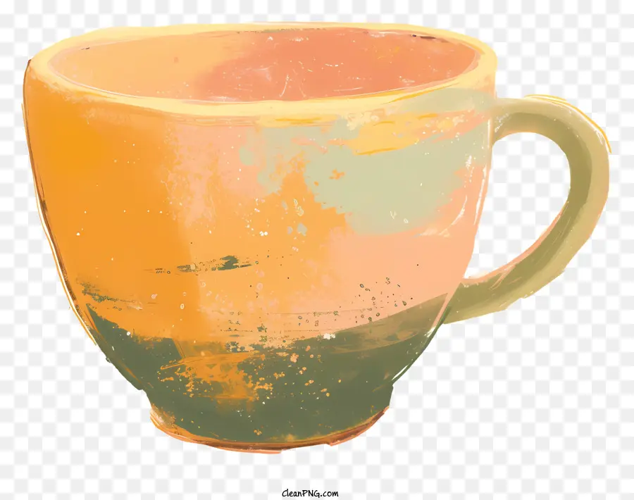 Cup Moderne Tasse farbenfrohe Porzellan Tasse Einfache Tasse Design kleiner Tasse mit Griff - Farbenfrohe, moderne Porzellanbecher mit rauer Oberfläche