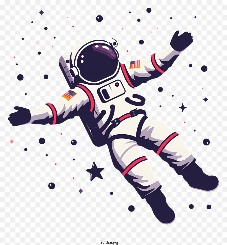 L'astronauta - Persona in abito spaziale bianco che raggiunge lo spazio