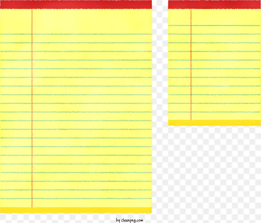 Beachten Sie gelbe Papier rote Linien ohne Titel Papier leuchtende gelbe Farbe - Gelbes Papier mit roten Linien, ohne Titel, unbeschädigt