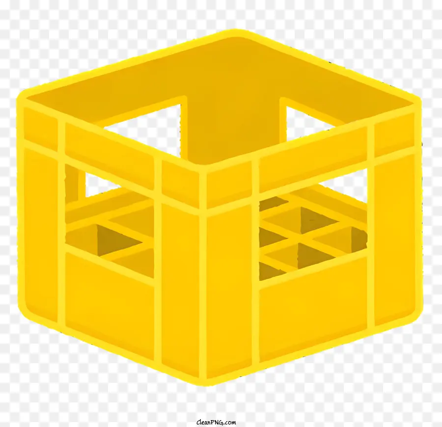 Trinken Sie gelbe Karton rechteckige Stücke kleine rechteckige Papiere Plastikstücke - Leere gelbe Kiste mit kleinen rechteckigen Gegenständen