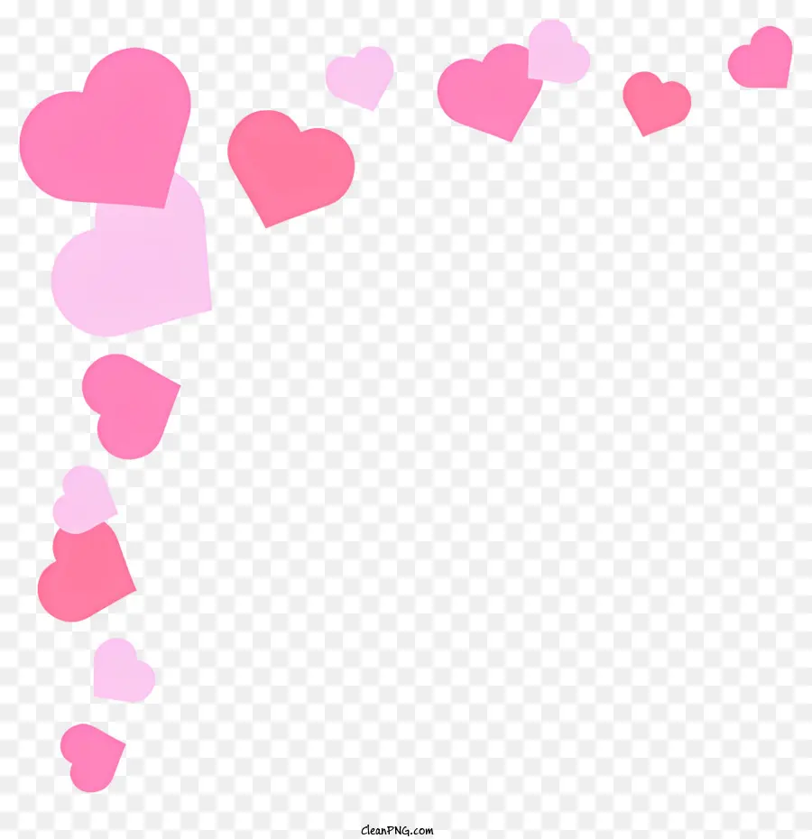 sfondo rosa - Sfondo rosa con cuori galleggianti, che rappresentano l'amore