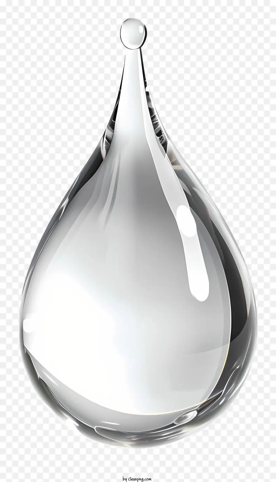 Wassertropfen - Bild: Kristallvase mit großem klarem Kristall