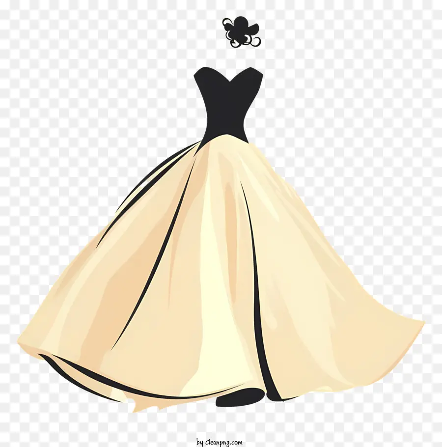 Kleidertag Schwarzes Abendkleid Beige Abendkleid formelles Kleid Hochzeitskleid - Formales Abendkleid mit weißem Bogen und Perlen