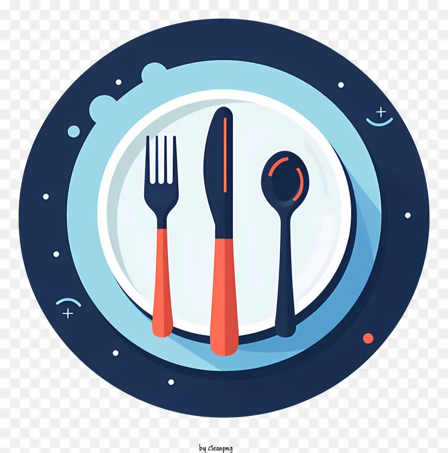 cutlery plate plate knife fork spoon