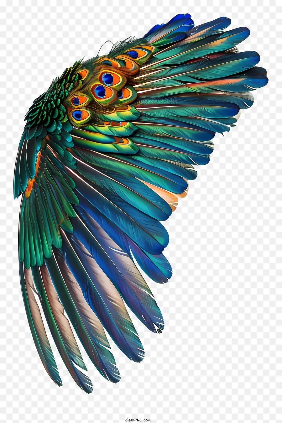 Uccello Ala - Uccello colorato con piume di ala realistiche