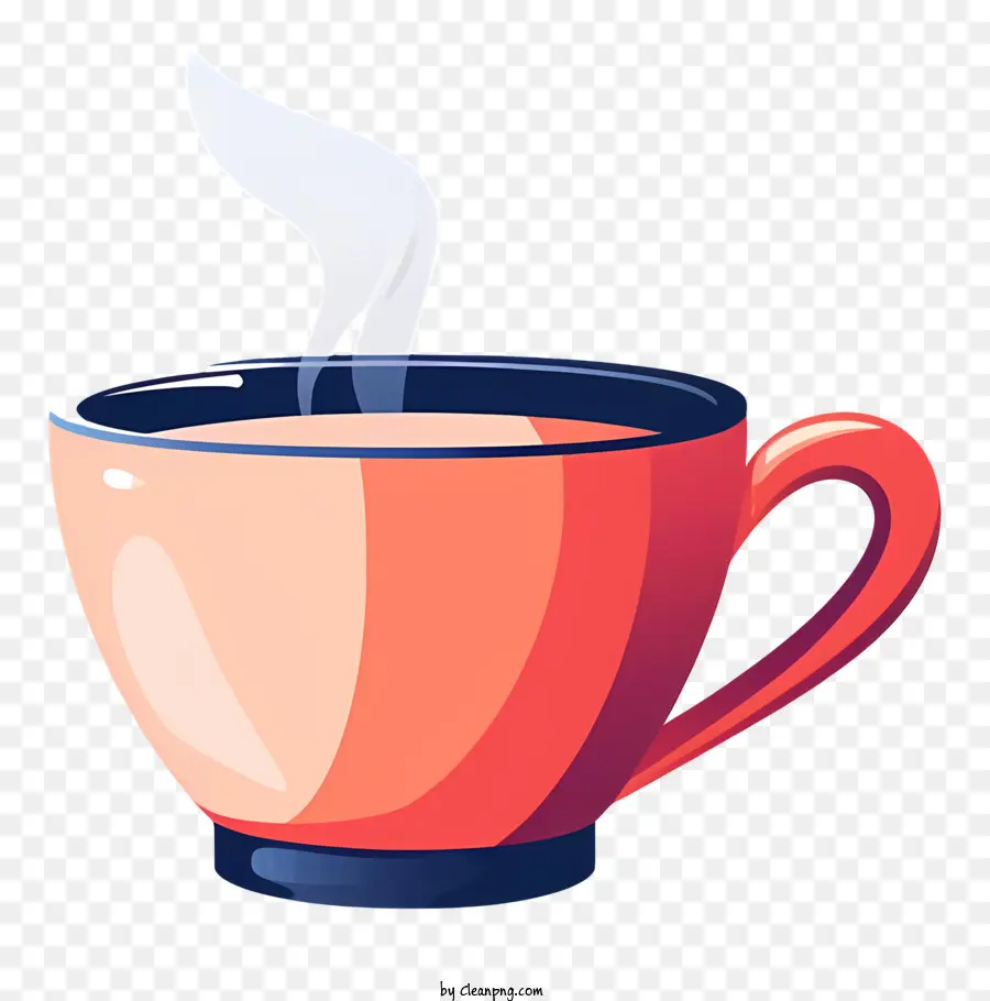 cốc sô cô la nóng sô cô la nóng hơi nước gốm đỏ - Red Geramic Cup với hơi nước, không có dấu