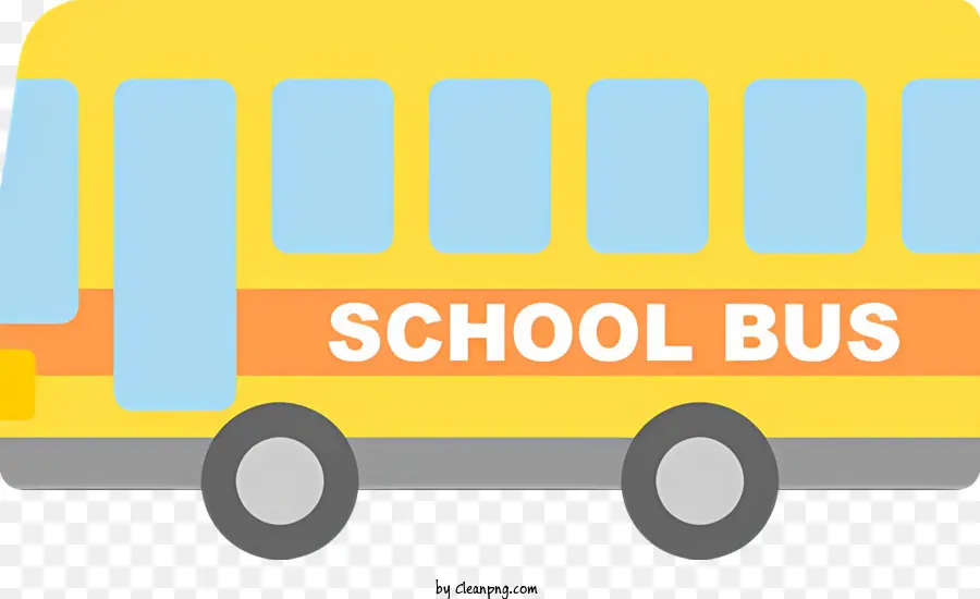 scuola bus - Scuola di scuolabus giallo con 