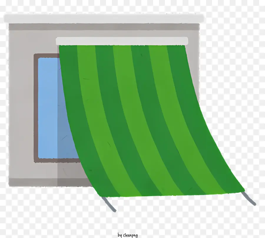 biểu tượng màu xanh mái hiên sọc sọc cửa sổ mái hiên mái hiên - Mái hiên sọc màu xanh lá cây treo trên cửa sổ với trang trí màu trắng