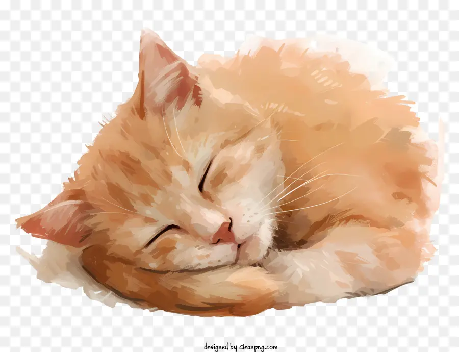 Ngủ ngày ngủ mèo - Con mèo ngủ với đôi mắt nhắm trên bề mặt trắng