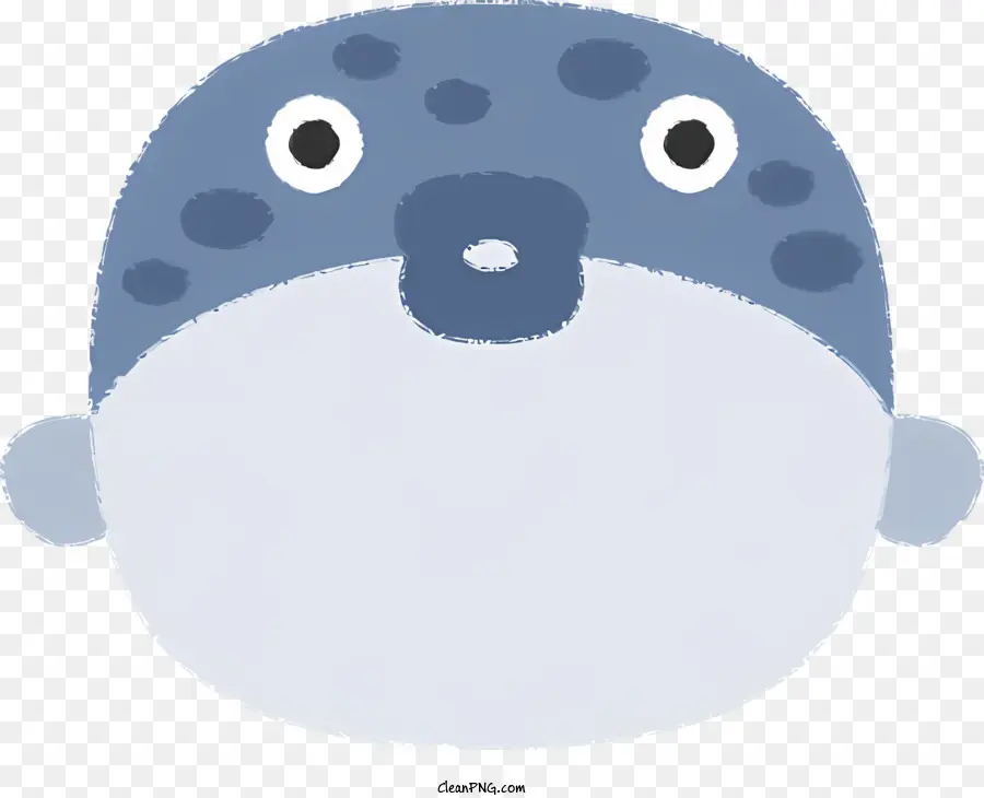 Fisch Cartoon Seal Hut mit runden oberen schläfrigem Ausdruck weißes Kragenhemd - Cartoon Sleepy Seal trägt Hut mit Bug