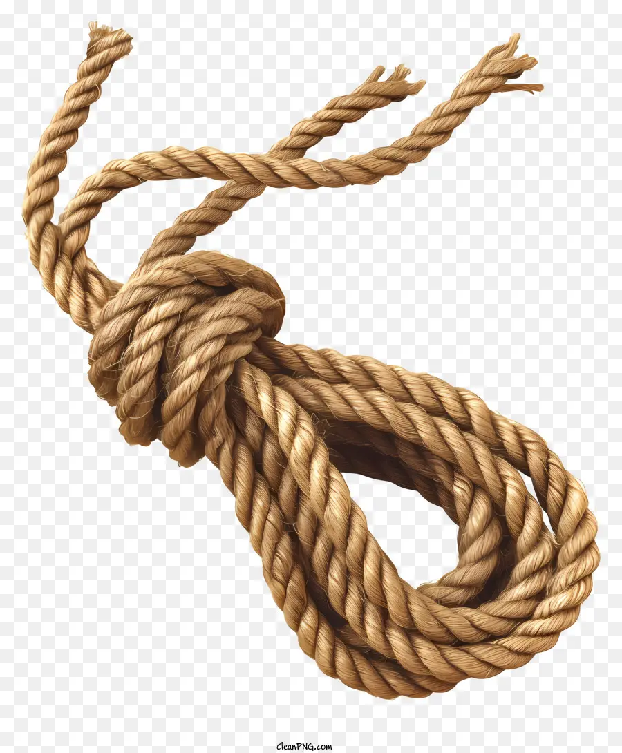 sợi dây dây dài sợi dây tự nhiên sợi gai dầu - Cận cảnh dây màu nâu được buộc trong nút thắt