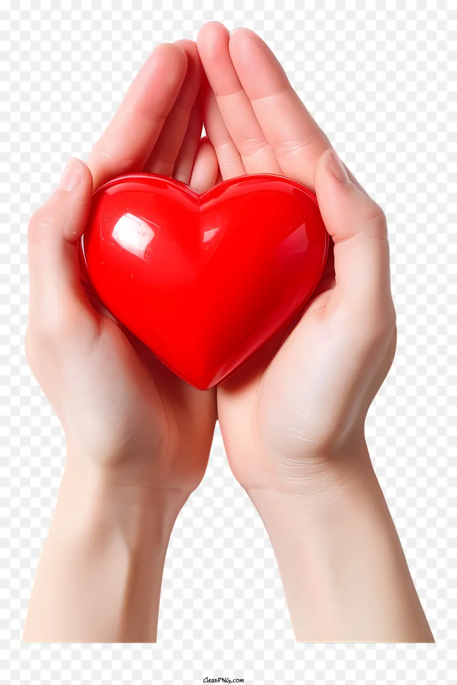 giving hearts day hands heart red black background