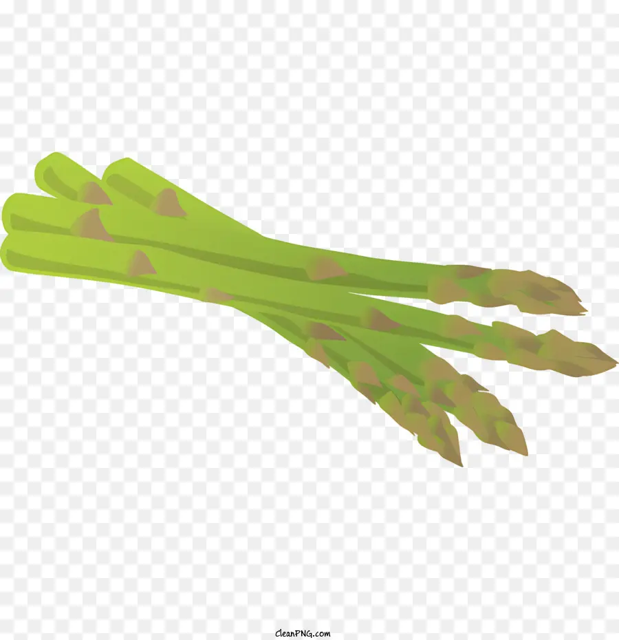 Essen grünes Gemüse gebogene Stammblätter gesundes Gemüse - Gesundes grünes Gemüse mit gebogenem Stiel und Blättern