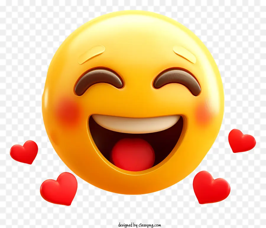 lächeln emoji - Smiley Gesicht Emoji mit herzförmigen Augen