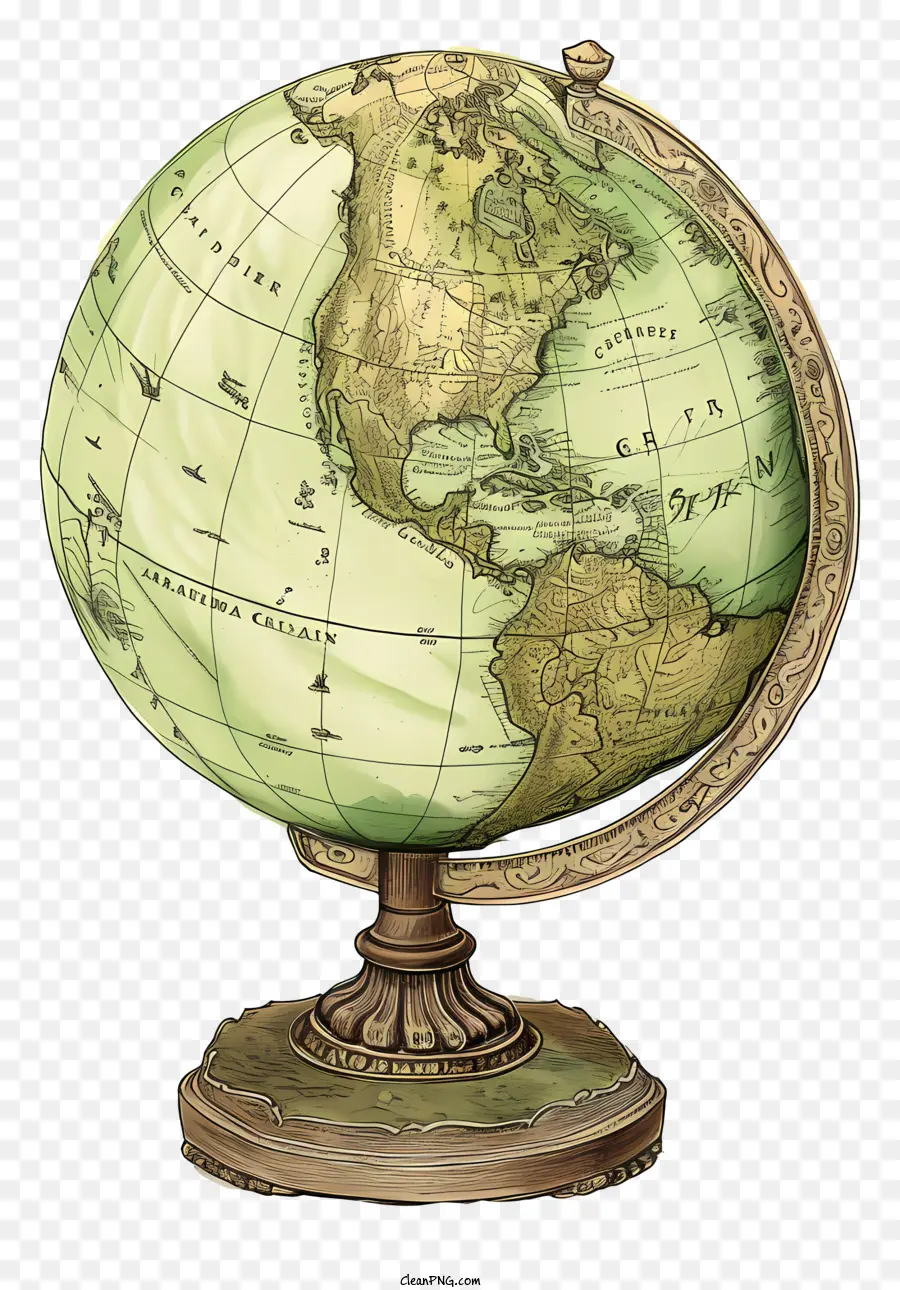 globe a flat or spherical shape spherical physical representation