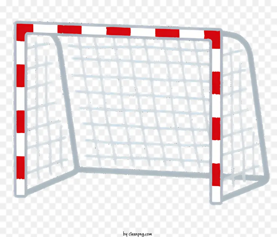 Gol di goal a palla portatile Net Sports Goal goalpost Soccer Net - Net goal a strisce rosse e bianche per lo sport