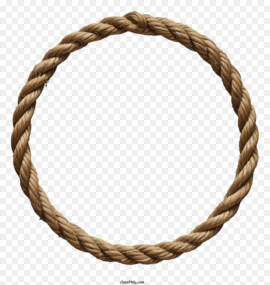 Rope Circle - Circular, illuminated rope made of twisted fibers - CleanPNG  / KissPNG