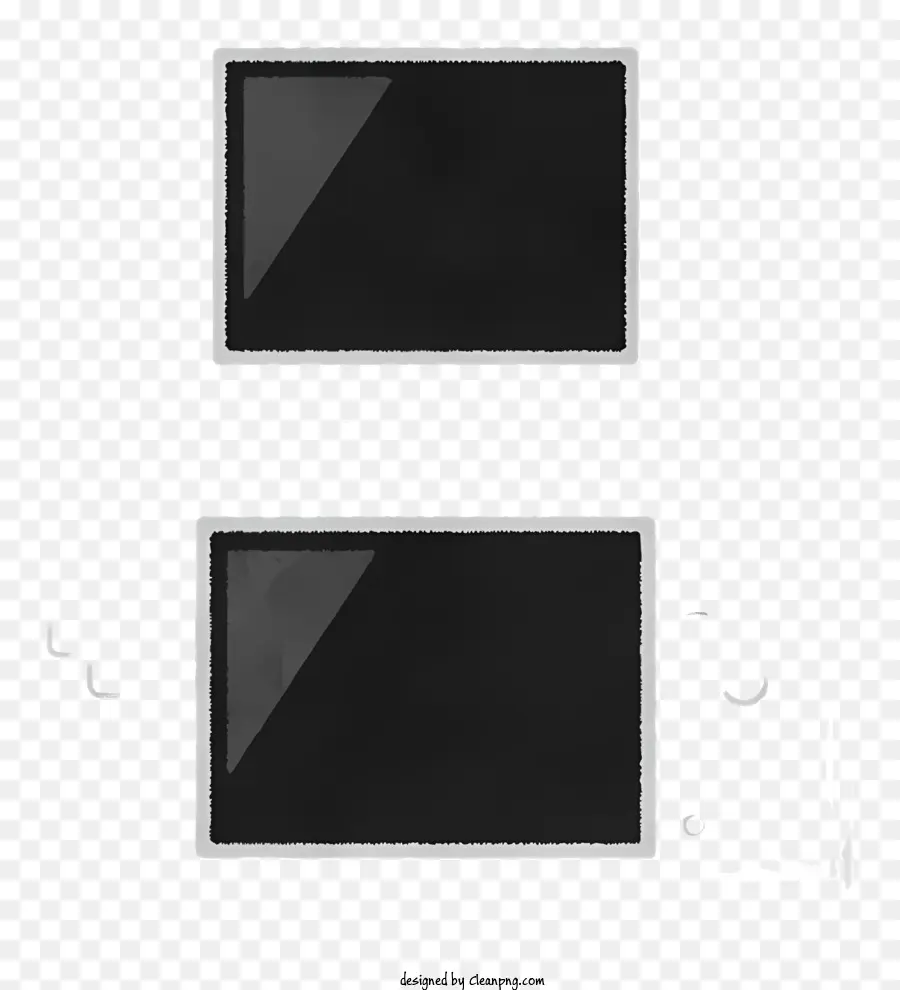 bordo bianco - Foto in bianco e nero di cornici identiche