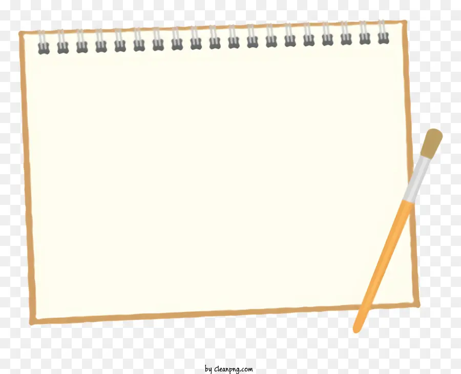 scuola di telaio - Blank Notpepaper con matita, pronto per l'uso
