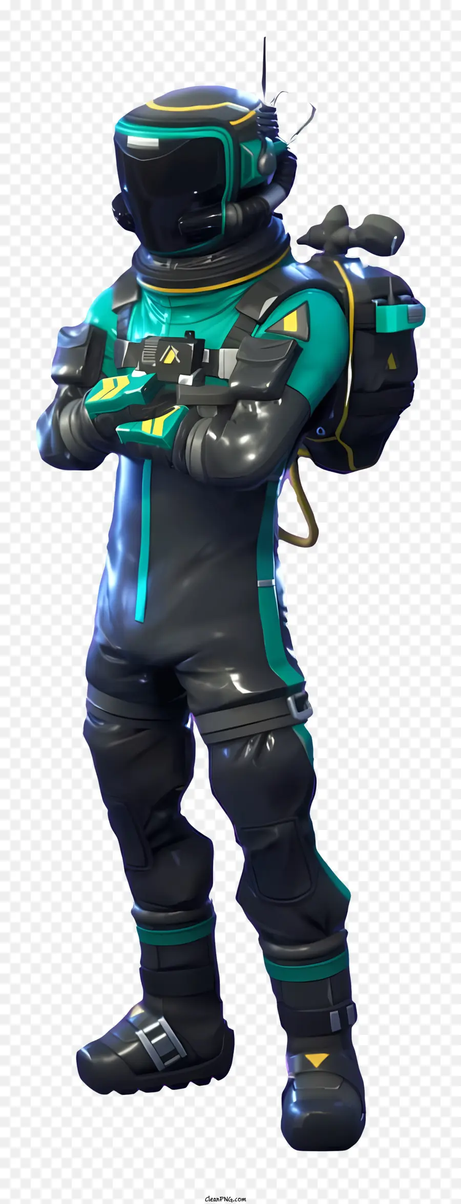 Fortnite - Người đàn ông mặc bộ đồ scuba đen và xanh