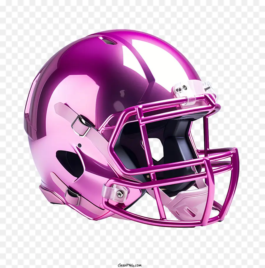 mũ bảo hiểm bóng đá - Mũ bảo hiểm bóng đá màu hồng với mặt nạ bạc