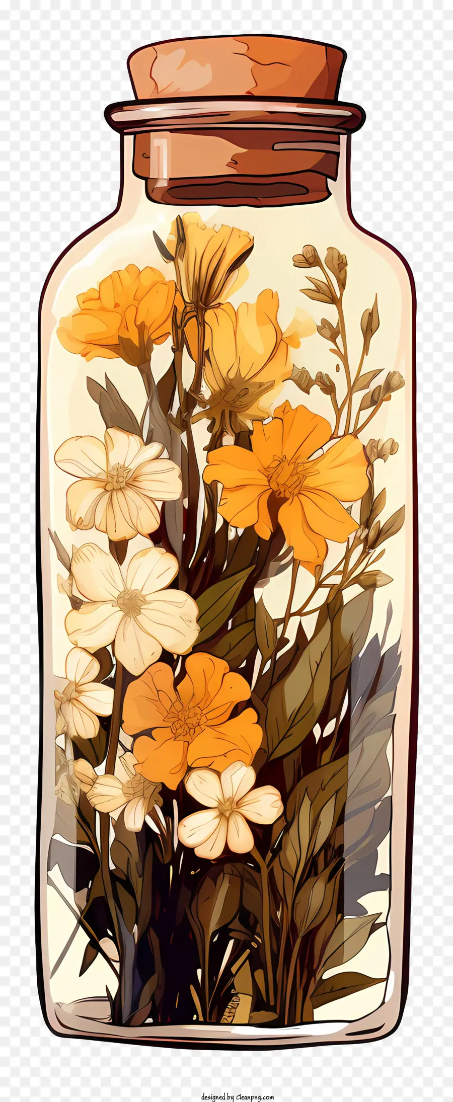 Trockenes Blütenglas Ja Sonnenblumen wilde Rosen - Ja, das Bild zeigte ein Glas mit Wildblumen gefüllt