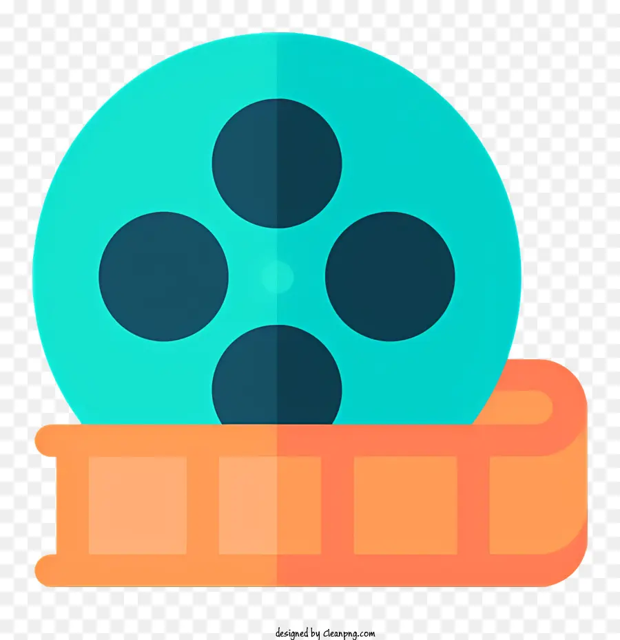 Filmrolle - Flache Ikone der Filmrolle mit Frames