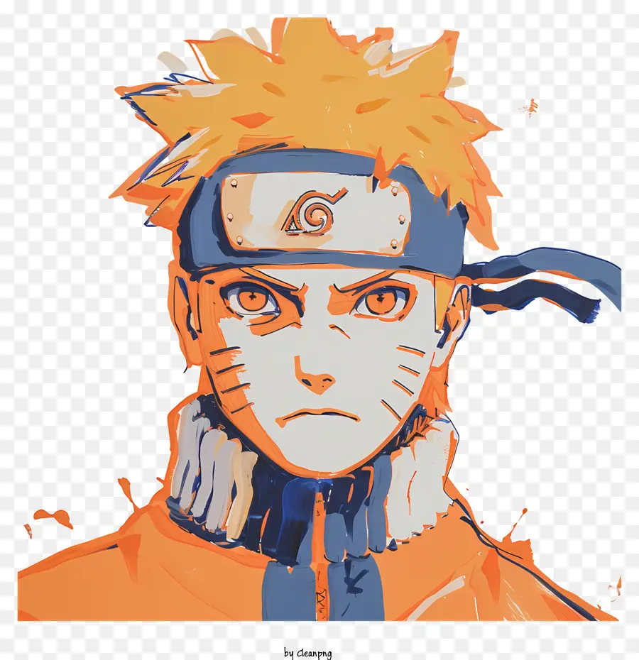 sfondo colorato - Tenten da Naruto con espressione seria