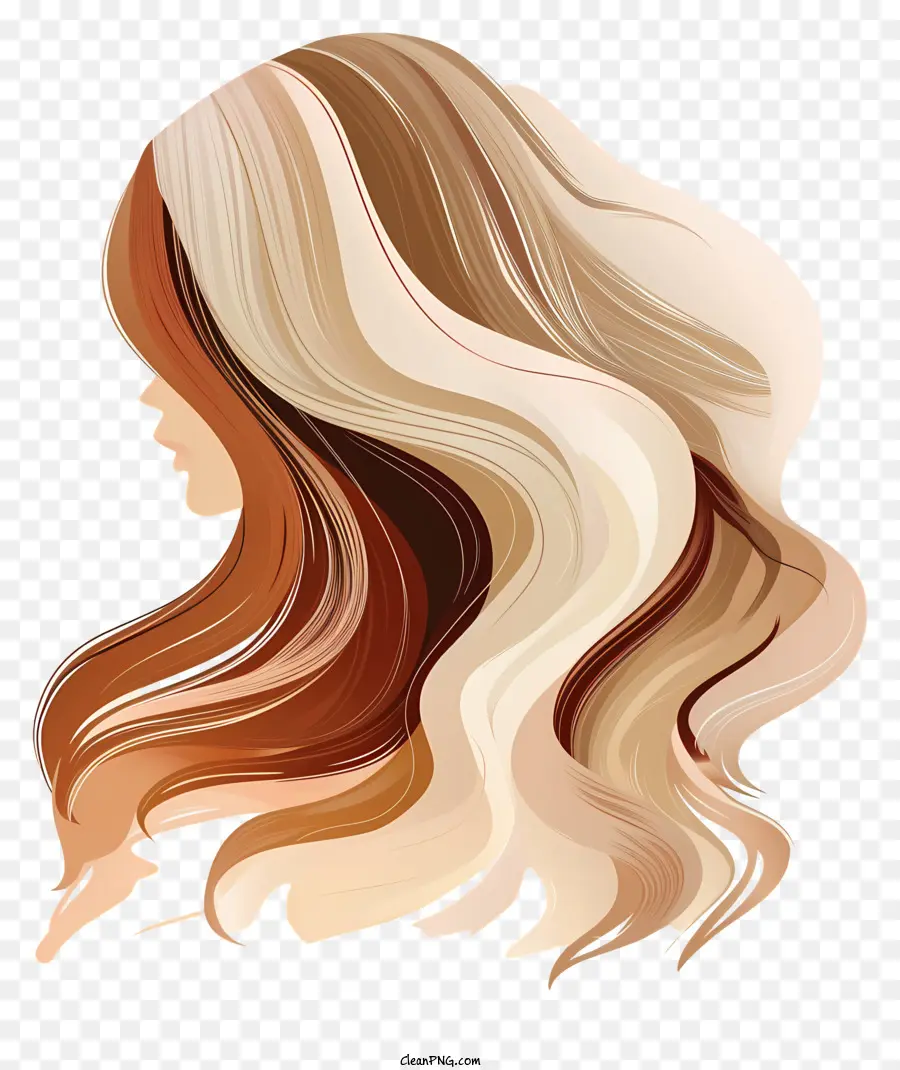 tóc giả chân chân dung tóc dài tóc vàng - Chân dung thanh thản của người phụ nữ với mái tóc vàng dài