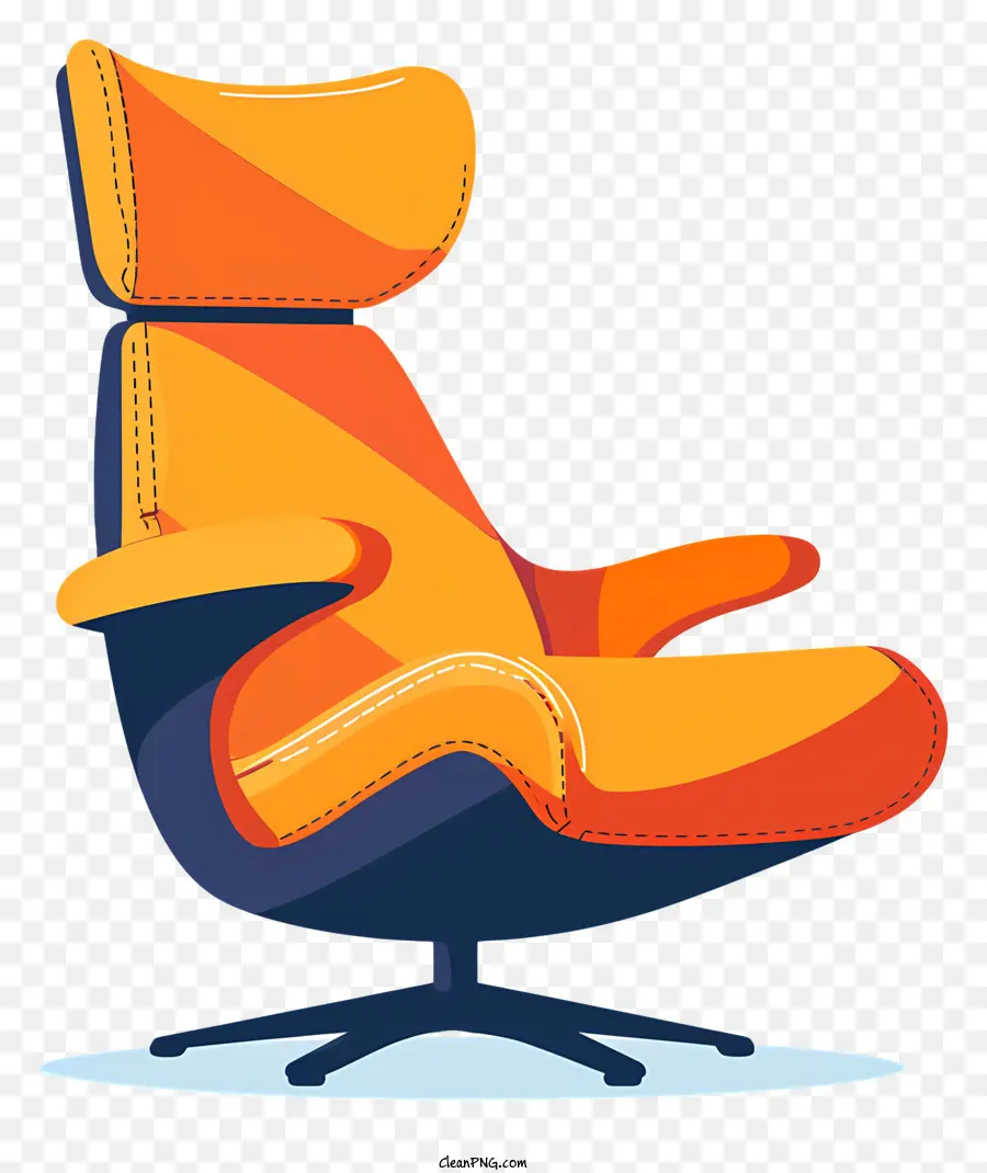 ghế hiện đại ghế nhựa ghế tựa ghế tựa vị trí tay vịn - Ghế nhựa hiện đại với ghế màu xanh và tựa lưng màu cam