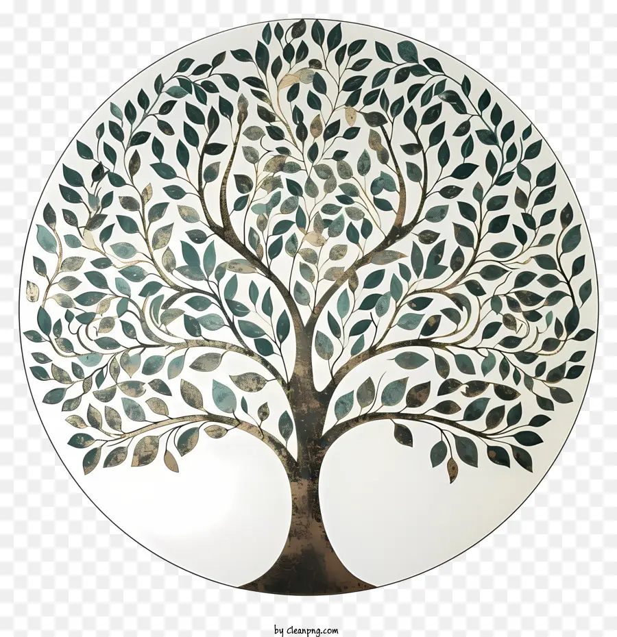 Mô hình cây phân nhánh - Cửa sổ kính màu với thiết kế cây để sử dụng thương mại