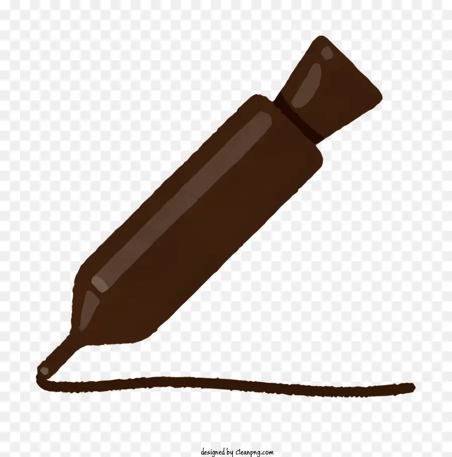 Food Elements Metall Stift Brown Stift stilvoller Stift langlebiger Stift - Metallic Stift mit kompliziertem Design und Kabel