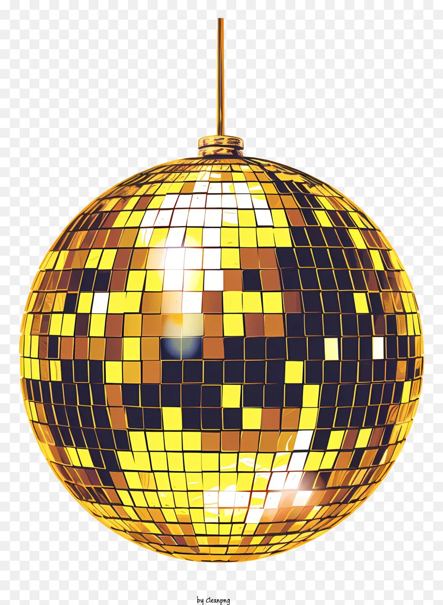 palla da discoteca - Rappresentazione realistica dell'illusione riflessiva di Disco Ball
