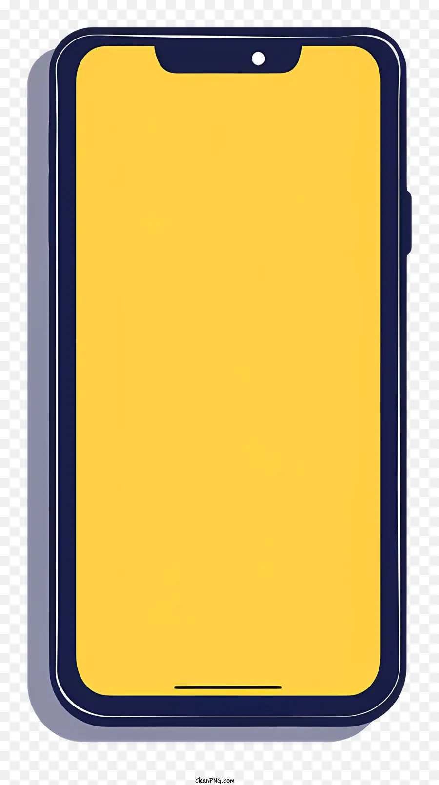 gelb hintergrund - Gelbes Smartphone mit schwarzer Hülle und Kamera