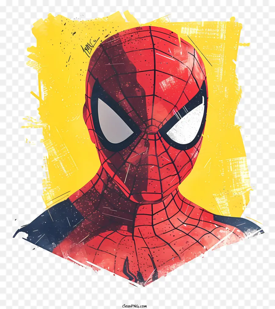 uomo Ragno - Spider-Man arrabbiato in abito rosso e nero