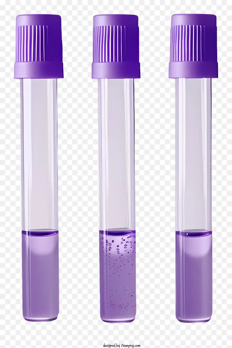 ống kiểm tra ống thủy tinh màu tím ống chứa chất lỏng ống đầy màu sắc lỗ nhỏ - 3 ống thủy tinh màu tím chứa đầy chất lỏng màu