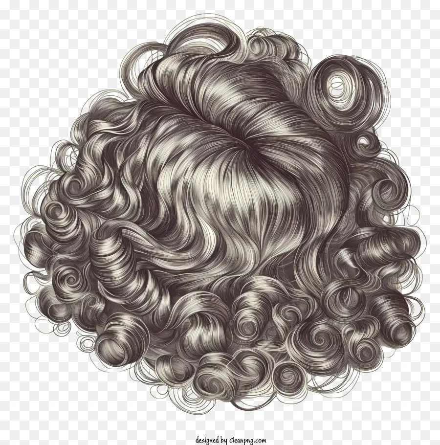 wig curly hair messy hairstyle loose strands texture