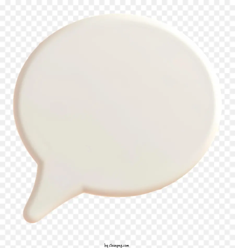 Sprechblase - Weiße Sprachblase mit glatten runden Kanten