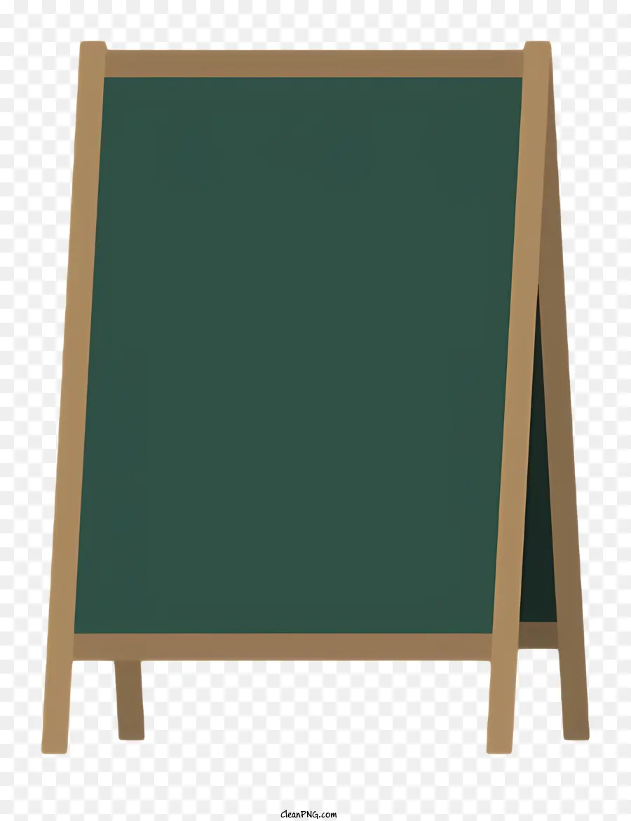 Holzrahmen - Einfaches Tafel mit grüner Tafeloberfläche und Holzrahmen
