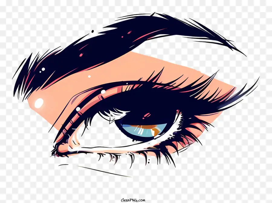 Augen menschliches Auge lange Wimpern dicke Augenlider spiraler Iris - Mysteriöses menschliches Auge mit spiraler Iris, faszinierend