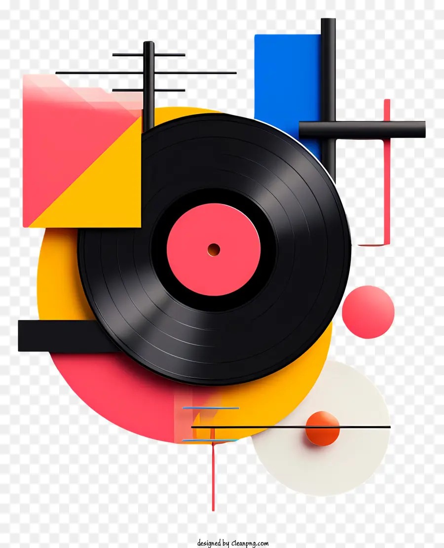 forme geometriche - Copertina dell'album psichedelico con vibranti forme geometriche