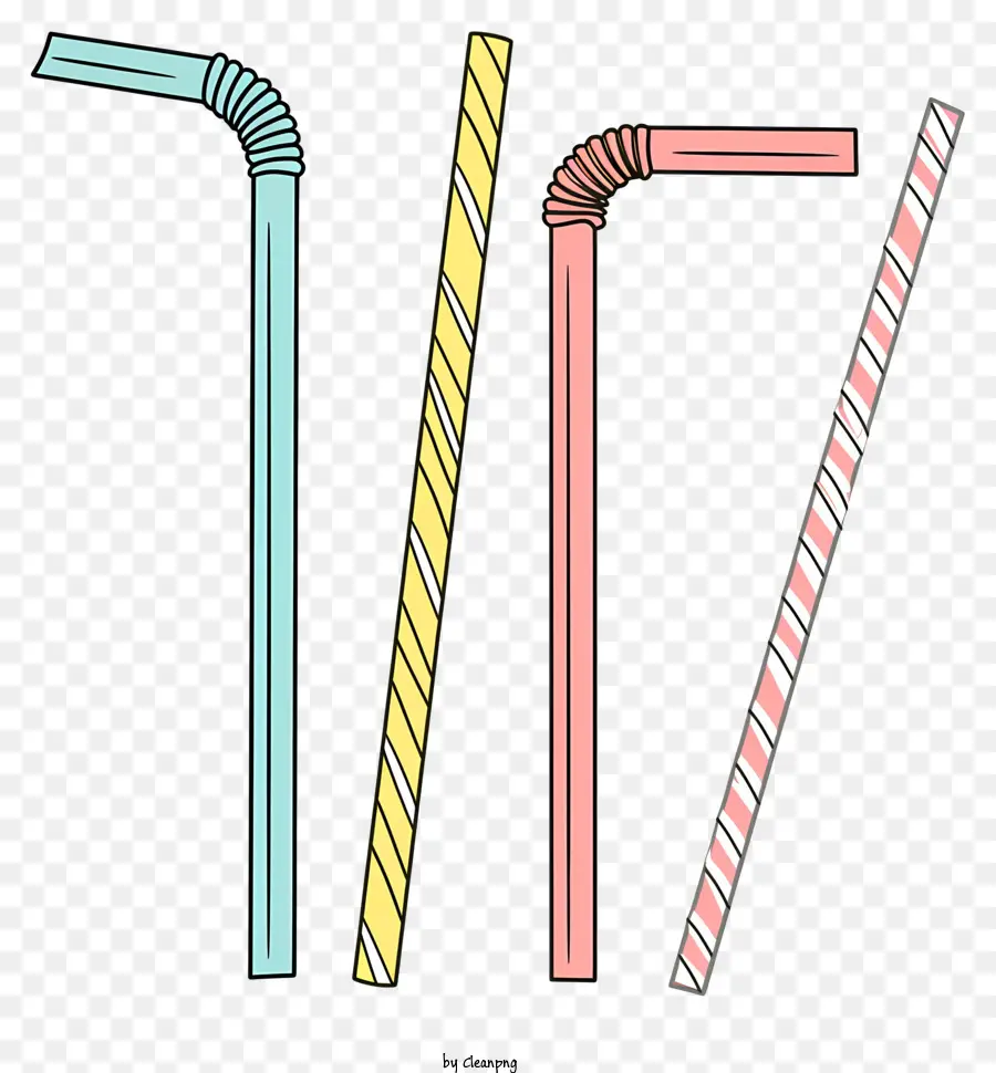 drinking straws straws colorful plastic bent