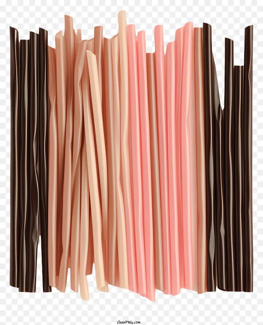 Uống ống hút màu mì ống mì xếp chồng lên nhau đặt hàng ngẫu nhiên các loại mì ống - Mì mì ống đầy màu sắc xếp chồng lên nhau trên nền đen