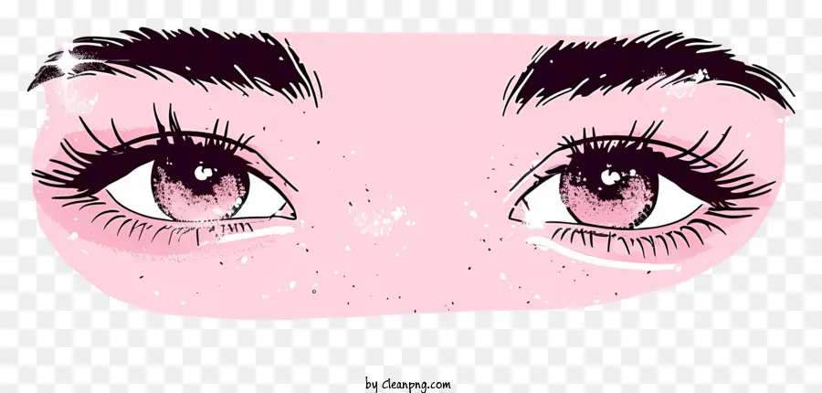 Wimpern - Schöne und sinnliche Nahaufnahme der Augen der Frau