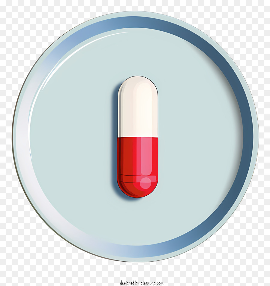 sfondo azzurro - Pillola semplice e riconoscibile sullo sfondo della piastra metallica