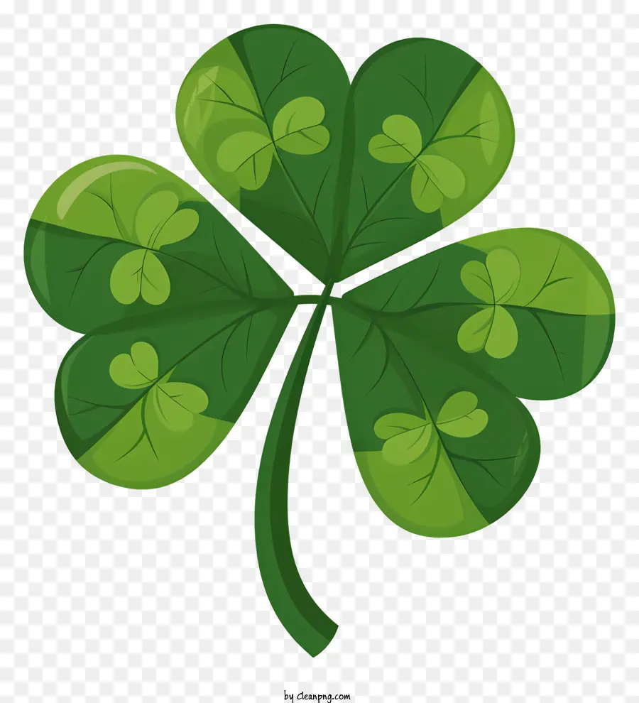 St. Patrick ' s Day - Glücksymbol: Shamrock mit drei Blättern, die Dreifaltigkeit darstellen